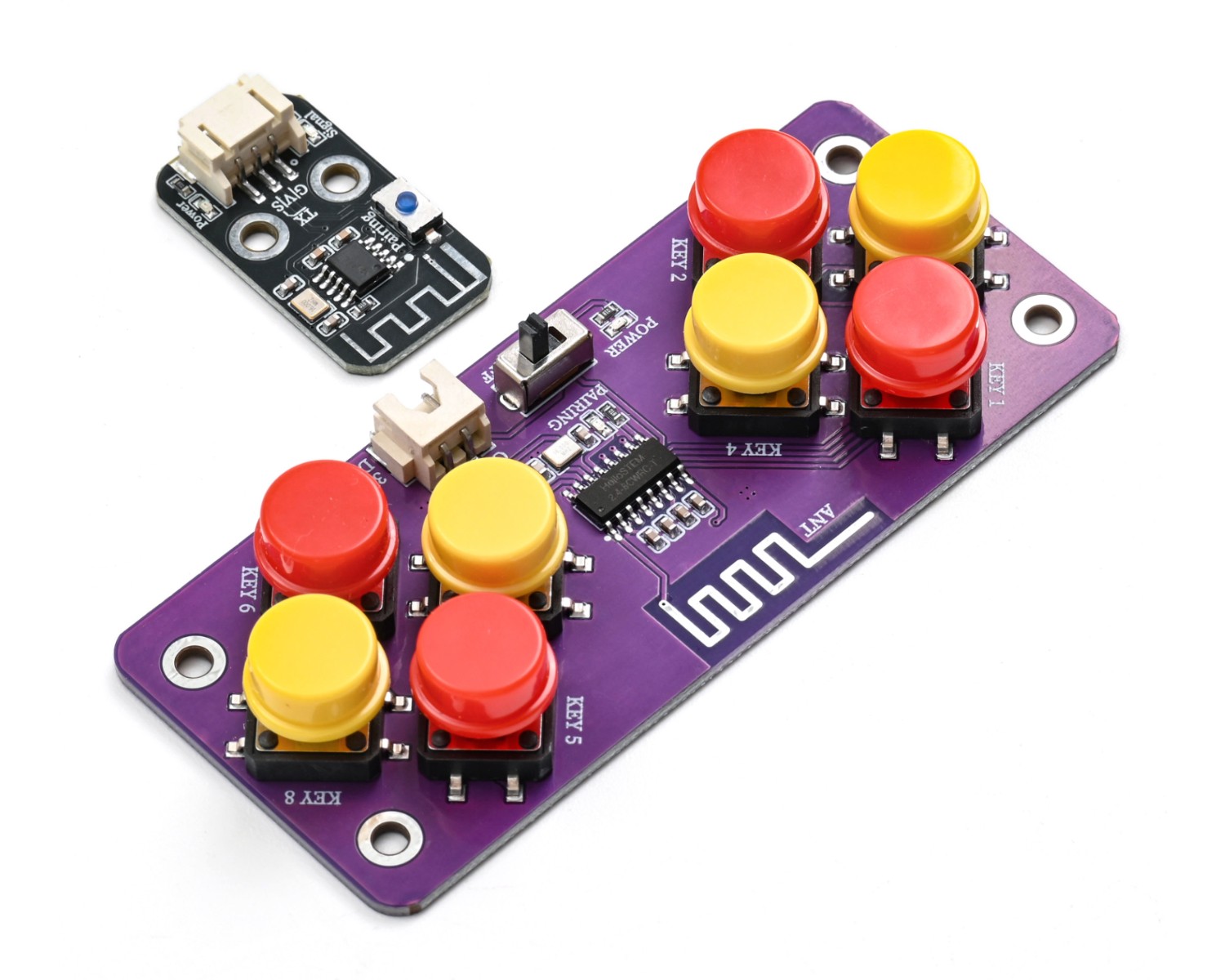 HS-S84P 2.4G Remote Signal Receiver - 8 Channel Key Control